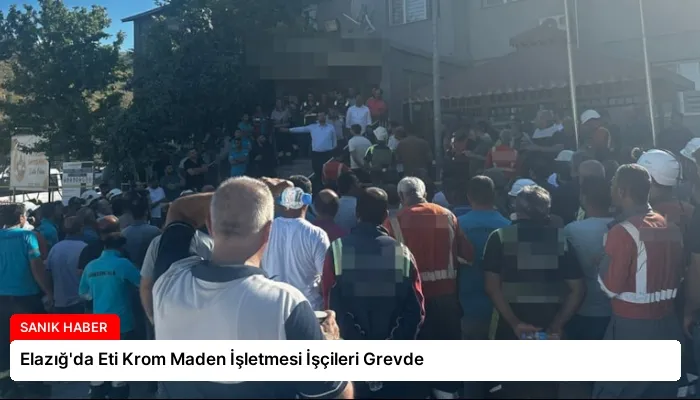 Elazığ’da Eti Krom Maden İşletmesi İşçileri Grevde