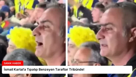 İsmail Kartal’a Tıpatıp Benzeyen Taraftar Tribünde!