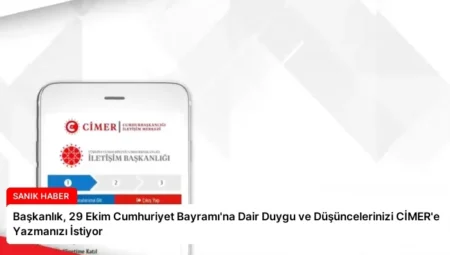 Başkanlık, 29 Ekim Cumhuriyet Bayramı’na Dair Duygu ve Düşüncelerinizi CİMER’e Yazmanızı İstiyor