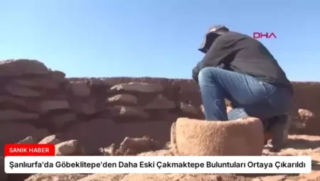 Şanlıurfa’da Göbeklitepe’den Daha Eski Çakmaktepe Buluntuları Ortaya Çıkarıldı