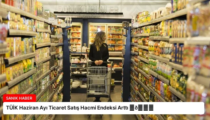 TÜİK Haziran Ayı Ticaret Satış Hacmi Endeksi Arttı ⏬👇