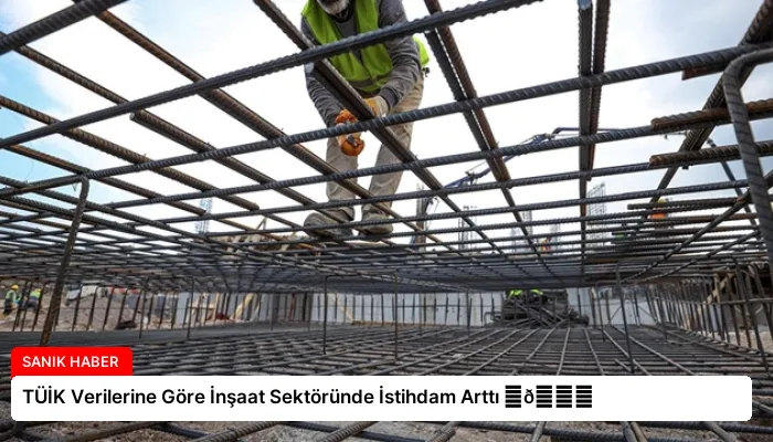 TÜİK Verilerine Göre İnşaat Sektöründe İstihdam Arttı ⏬👇