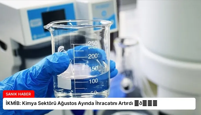 İKMİB: Kimya Sektörü Ağustos Ayında İhracatını Artırdı ⏬👇