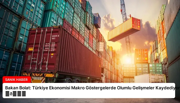 Bakan Bolat: Türkiye Ekonomisi Makro Göstergelerde Olumlu Gelişmeler Kaydediyor ⏬👇