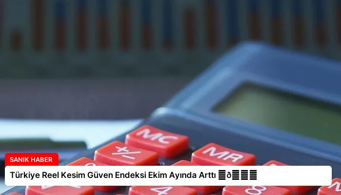Türkiye Reel Kesim Güven Endeksi Ekim Ayında Arttı ⏬👇