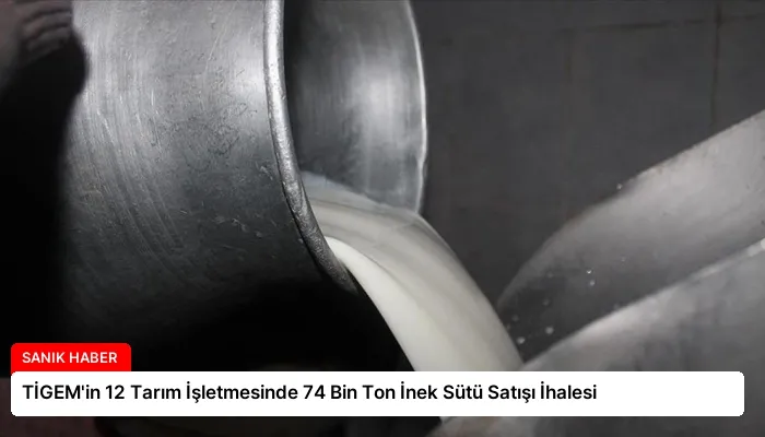 TİGEM’in 12 Tarım İşletmesinde 74 Bin Ton İnek Sütü Satışı İhalesi