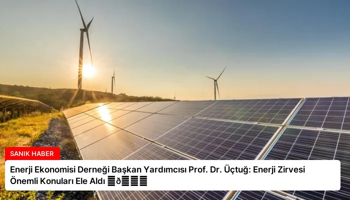Enerji Ekonomisi Derneği Başkan Yardımcısı Prof. Dr. Üçtuğ: Enerji Zirvesi Önemli Konuları Ele Aldı ⏬👇