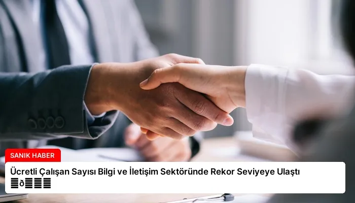 Ücretli Çalışan Sayısı Bilgi ve İletişim Sektöründe Rekor Seviyeye Ulaştı ⏬👇