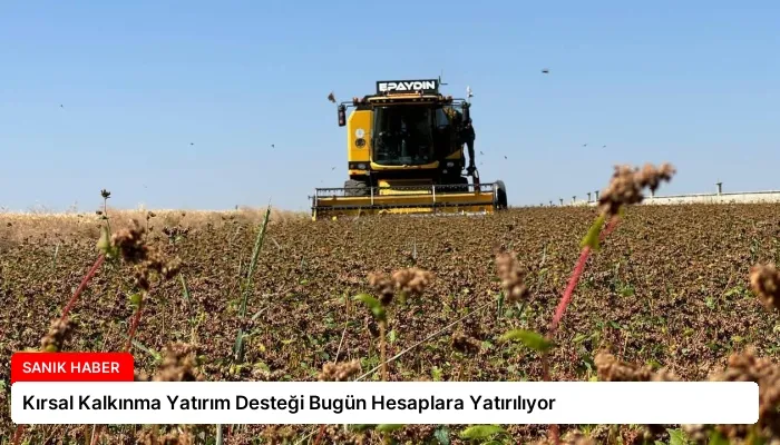 Kırsal Kalkınma Yatırım Desteği Bugün Hesaplara Yatırılıyor