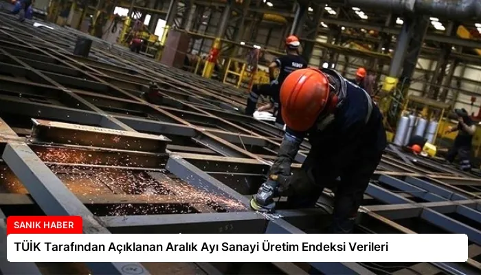 TÜİK Tarafından Açıklanan Aralık Ayı Sanayi Üretim Endeksi Verileri