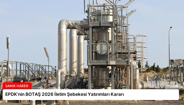 EPDK’nin BOTAŞ 2026 İletim Şebekesi Yatırımları Kararı