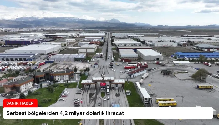 Serbest bölgelerden 4,2 milyar dolarlık ihracat