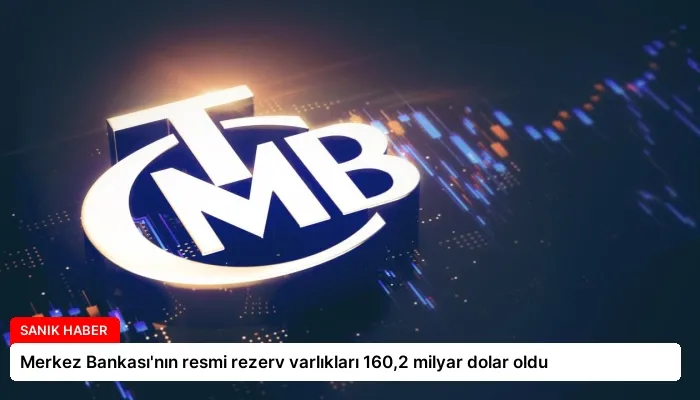 Merkez Bankası’nın resmi rezerv varlıkları 160,2 milyar dolar oldu