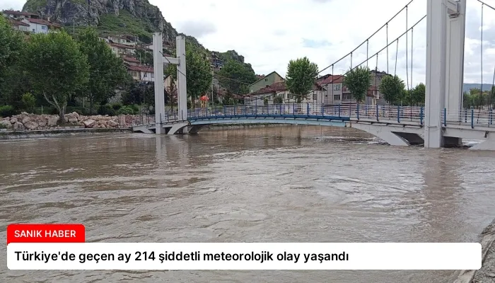 Türkiye’de geçen ay 214 şiddetli meteorolojik olay yaşandı