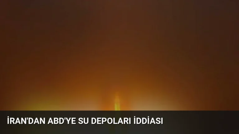 İran’dan ABD’ye Su Depoları İddiası