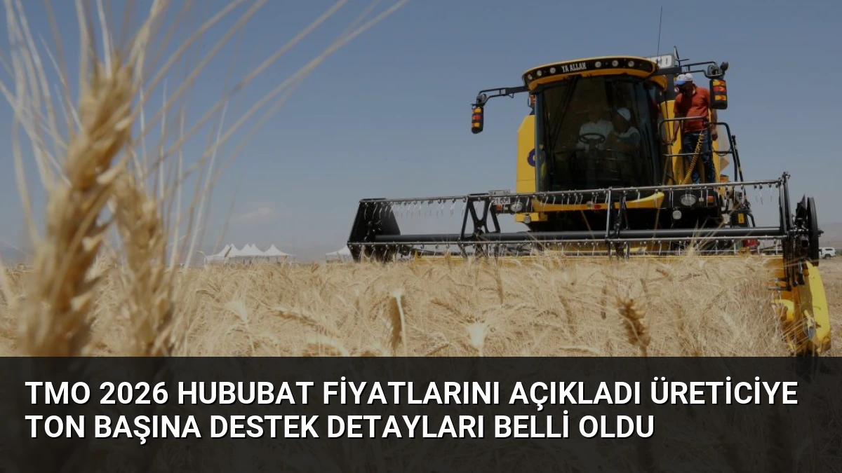 TMO 2026 Hububat Fiyatlarını Açıkladı Üreticiye Ton Başına Destek Detayları Belli Oldu