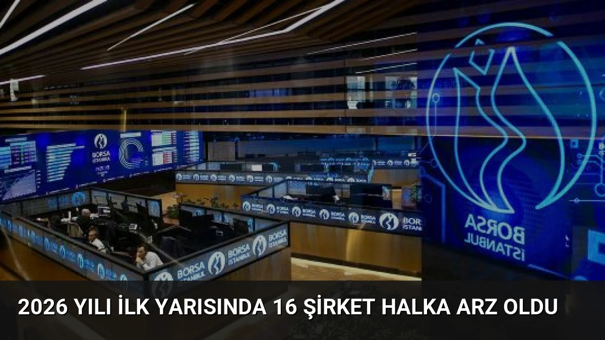 2026 Yılı İlk Yarısında 16 Şirket Halka Arz Oldu
