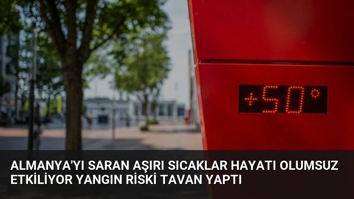 Almanya’yı Saran Aşırı Sıcaklar Hayatı Olumsuz Etkiliyor Yangın Riski Tavan Yaptı