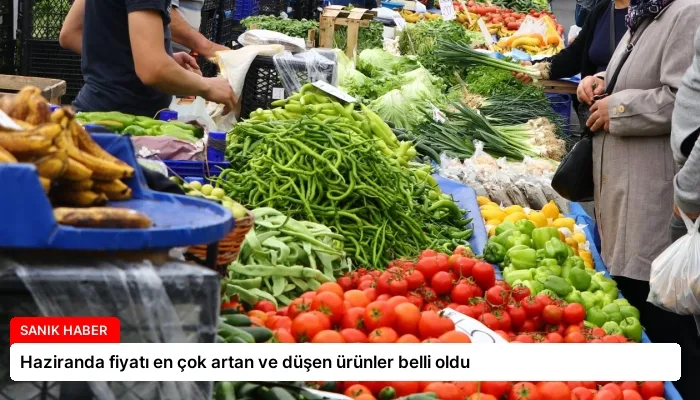 Haziranda fiyatı en çok artan ve düşen ürünler belli oldu