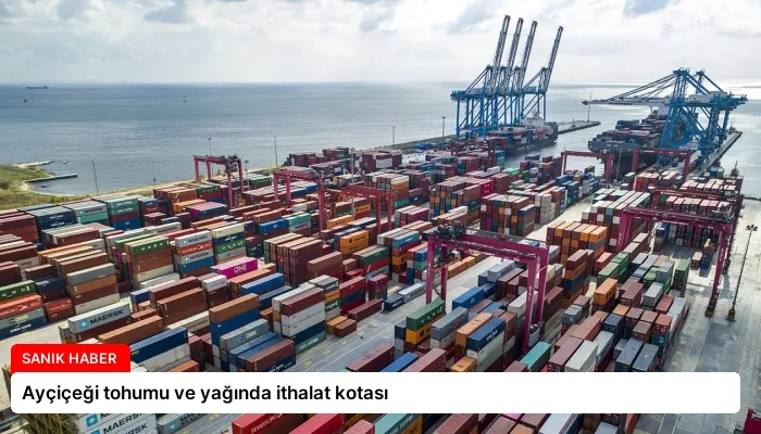 Ayçiçeği tohumu ve yağında ithalat kotası