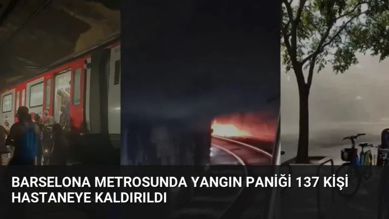 Barselona Metrosunda Yangın Paniği 137 Kişi Hastaneye Kaldırıldı