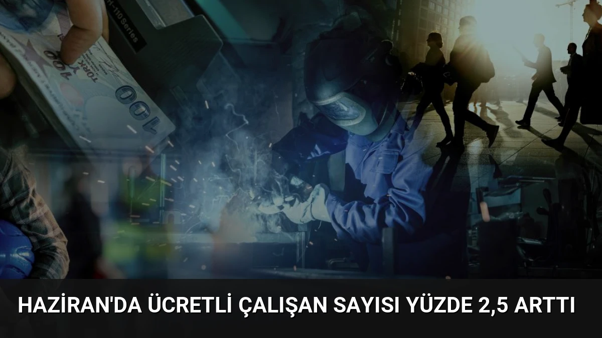 Haziran’da Ücretli Çalışan Sayısı Yüzde 2,5 Arttı