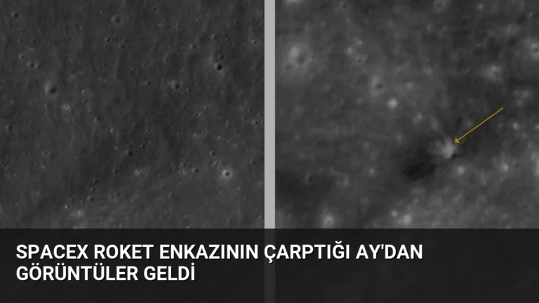 SpaceX Roket Enkazının Çarptığı Ay’dan Görüntüler Geldi