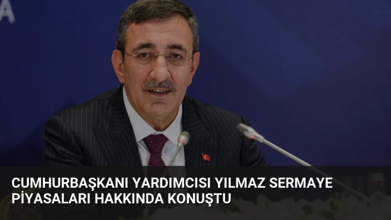 Cumhurbaşkanı Yardımcısı Yılmaz Sermaye Piyasaları Hakkında Konuştu