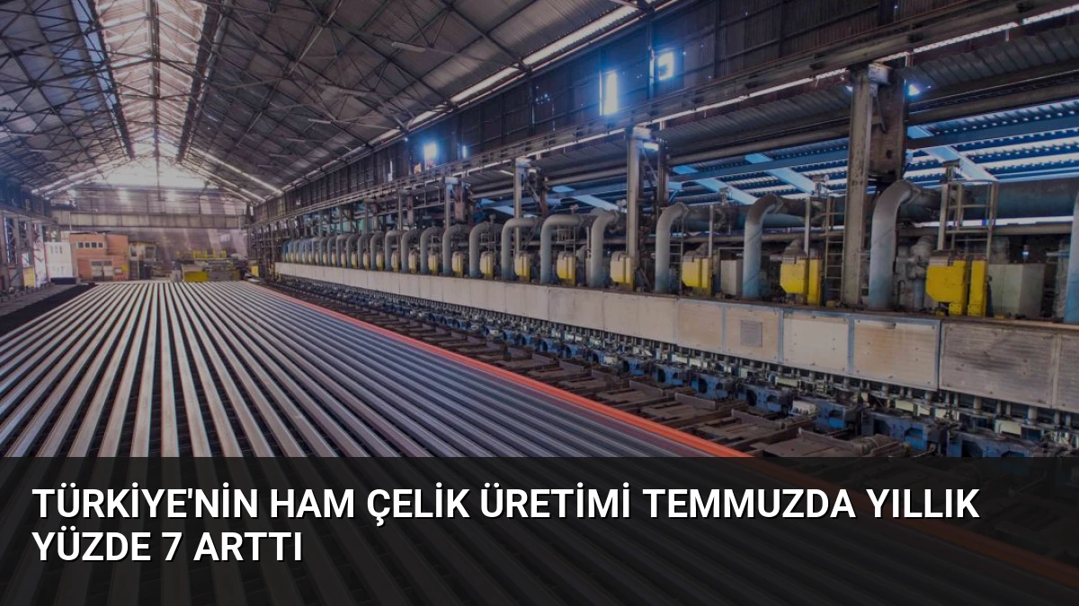 Türkiye’nin Ham Çelik Üretimi Temmuzda Yıllık Yüzde 7 Arttı