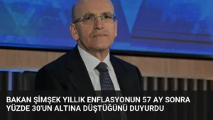Bakan Şimşek Yıllık Enflasyonun 57 Ay Sonra Yüzde 30’un Altına Düştüğünü Duyurdu