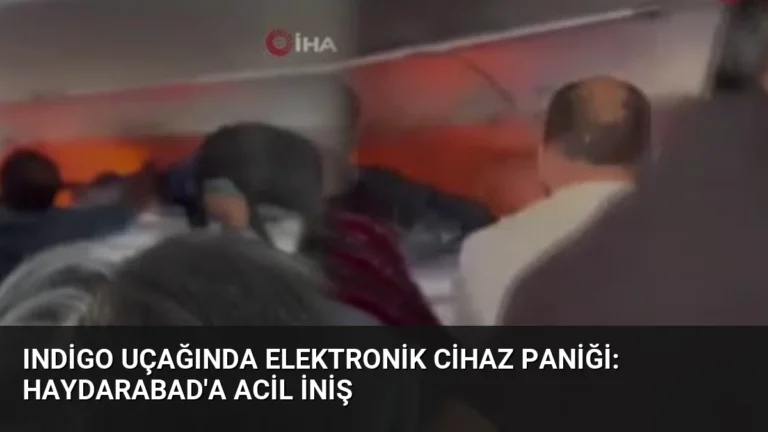 IndiGo Uçağında Elektronik Cihaz Paniği: Haydarabad’a Acil İniş