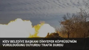 Kiev Belediye Başkanı Dinyeper Köprüsü’nün Vurulduğunu Duyurdu Trafik Durdu